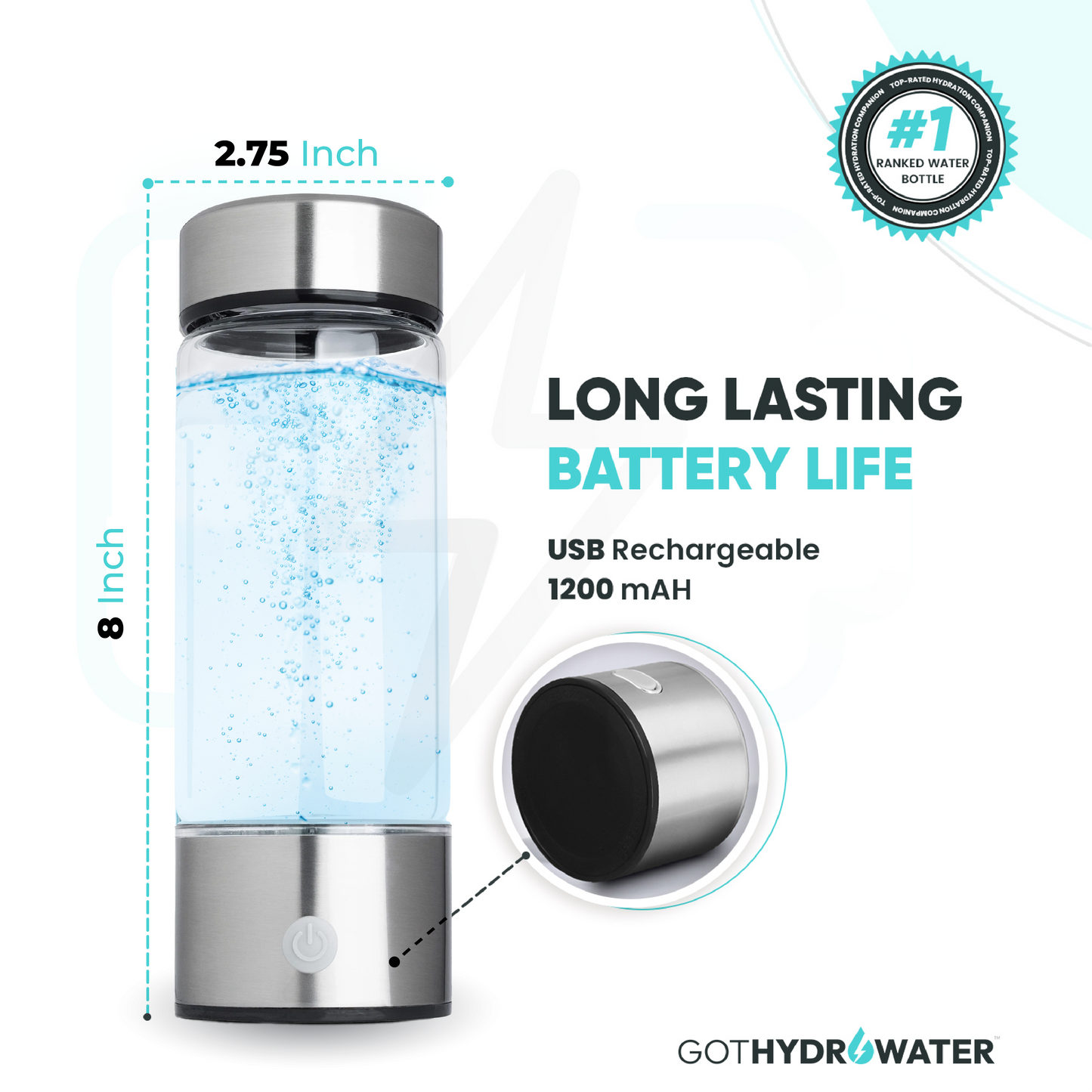 Got Hydro Water Hydrogen Water Bottle| Free Gift (value $30)